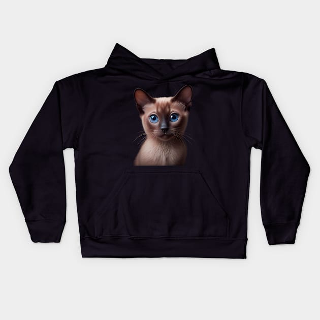 Tonkinese Cat - A Sweet Gift Idea For All Cat Lovers And Cat Moms Kids Hoodie by PD-Store